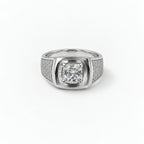 Hex Maze Signet Ring