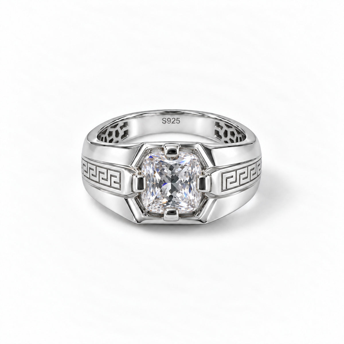 Greek Key Signet Ring