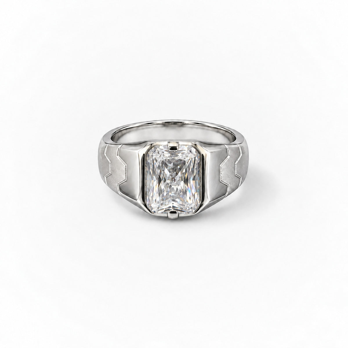 Zigzag Edge Ring