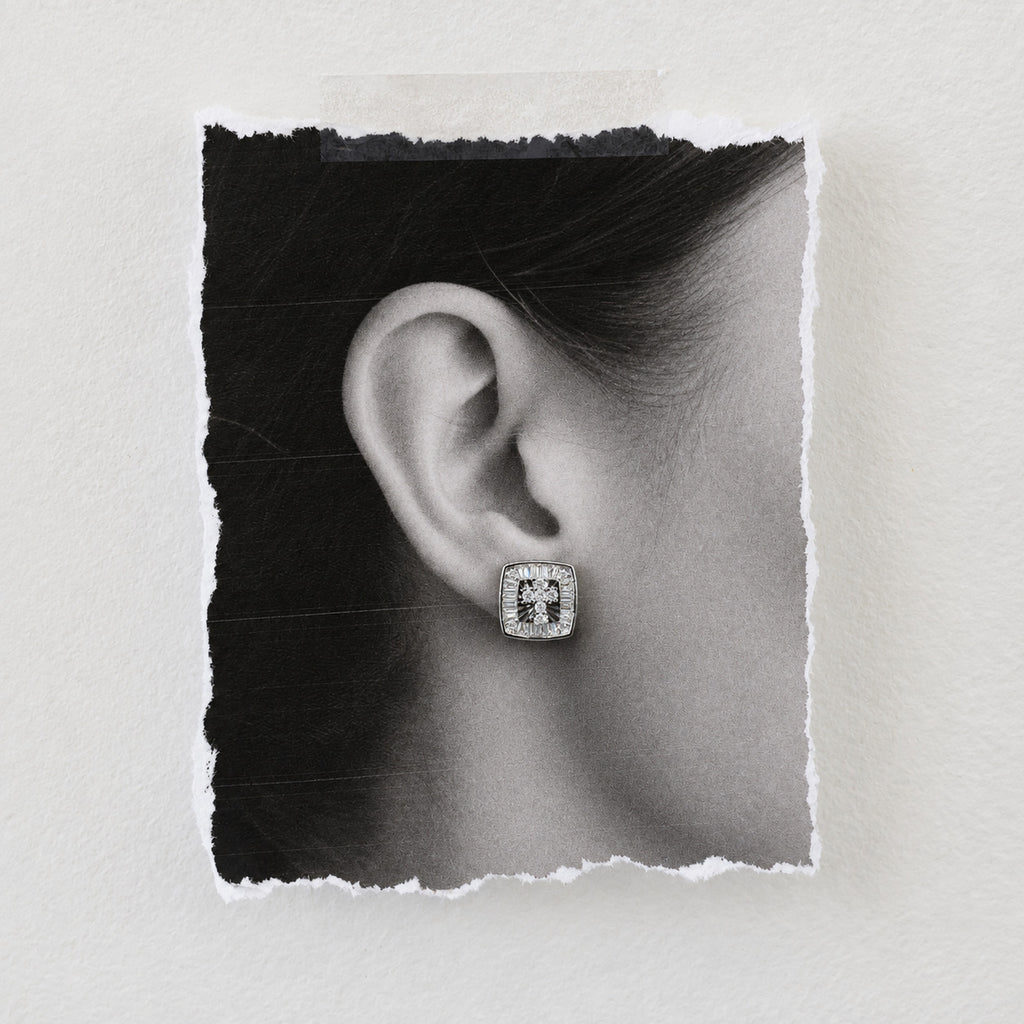 Noir Crest Earrings