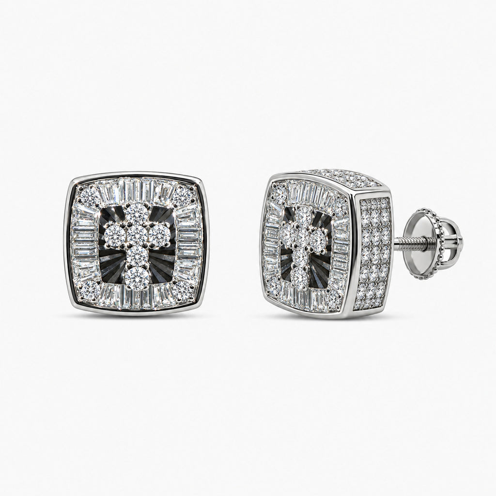 Noir Crest Earrings