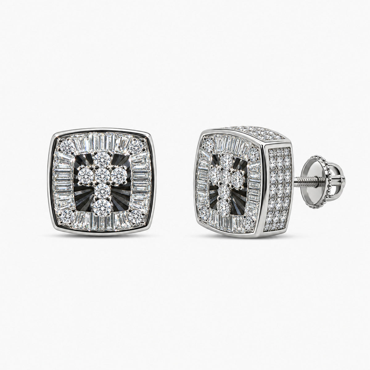 Noir Crest Earrings