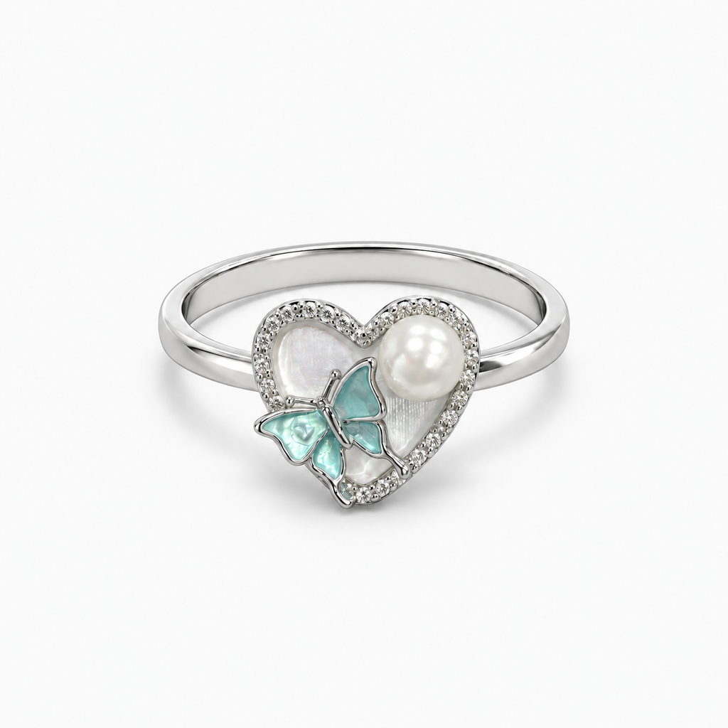 Pearly Flutter Ring