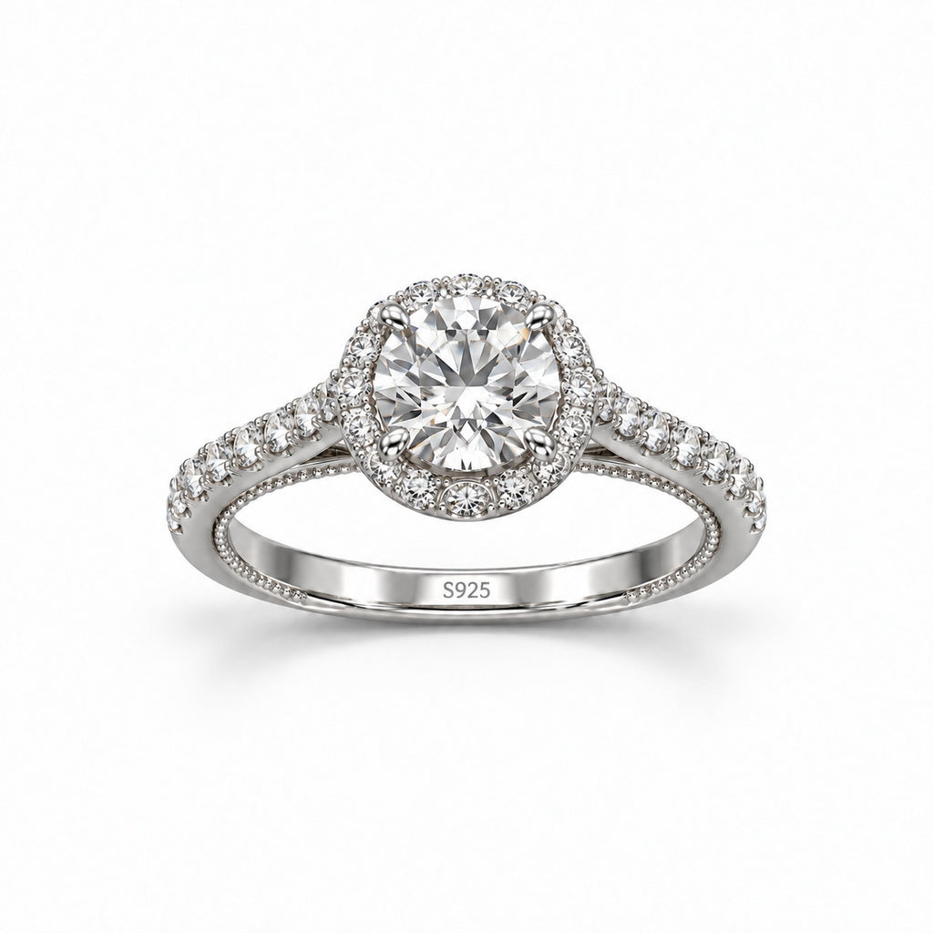 Dewdrop Halo Ring