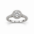 Dewdrop Halo Ring