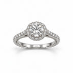 Dewdrop Halo Ring