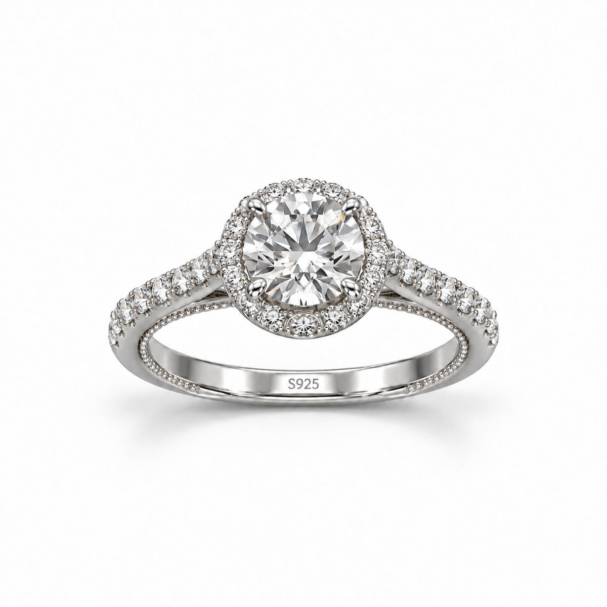 Dewdrop Halo Ring