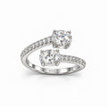Twin Swirl Ring