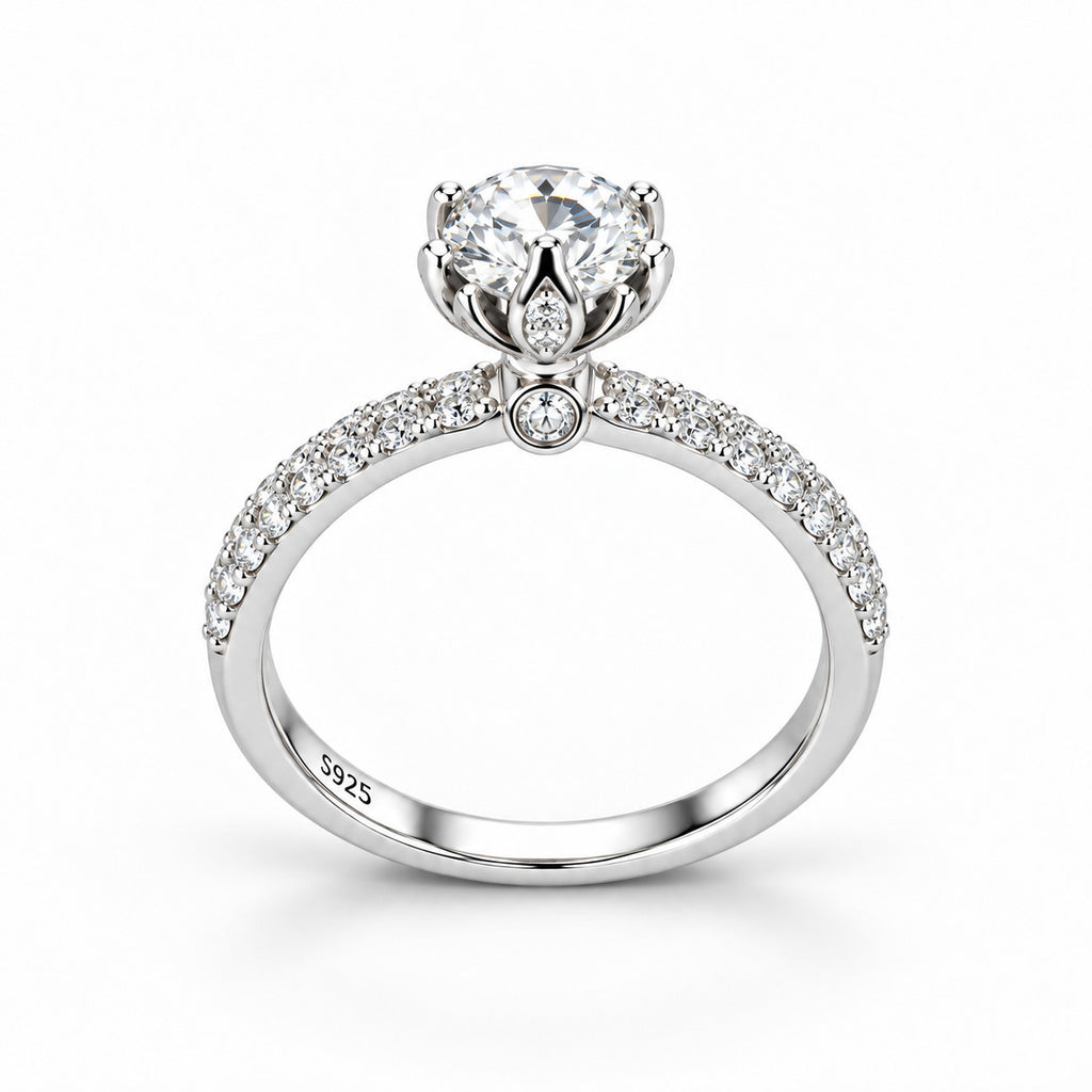 Lotus Crown Ring