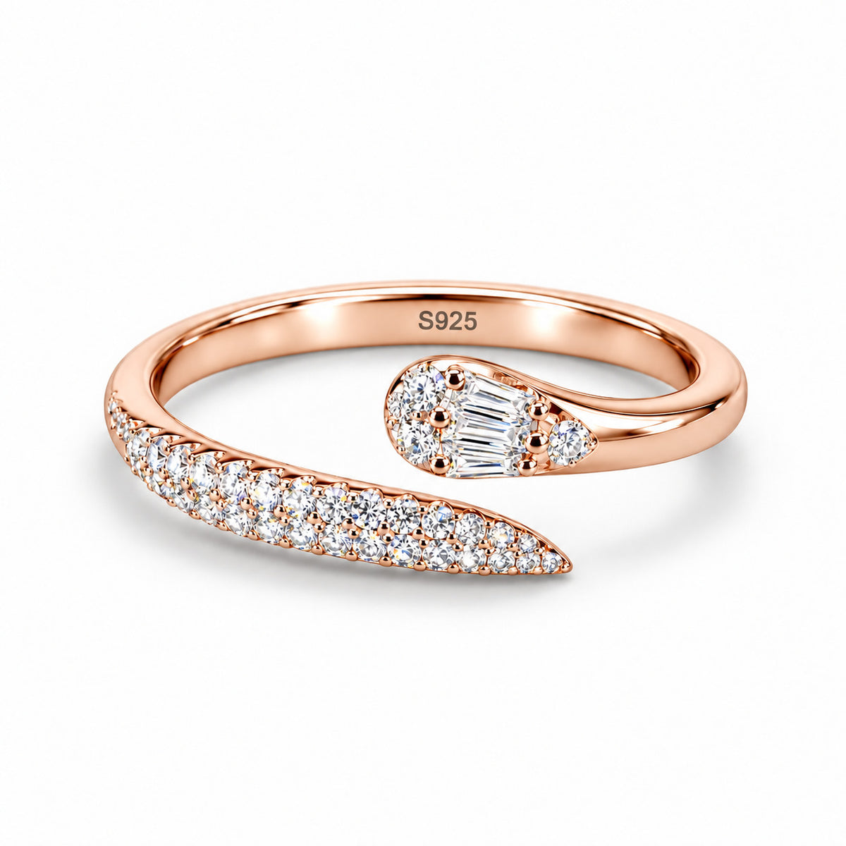 Rose Comet Tail Ring