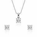 Solitaire Cube Spark Necklace Set