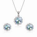 Silver Lagoon Patch Necklace Set