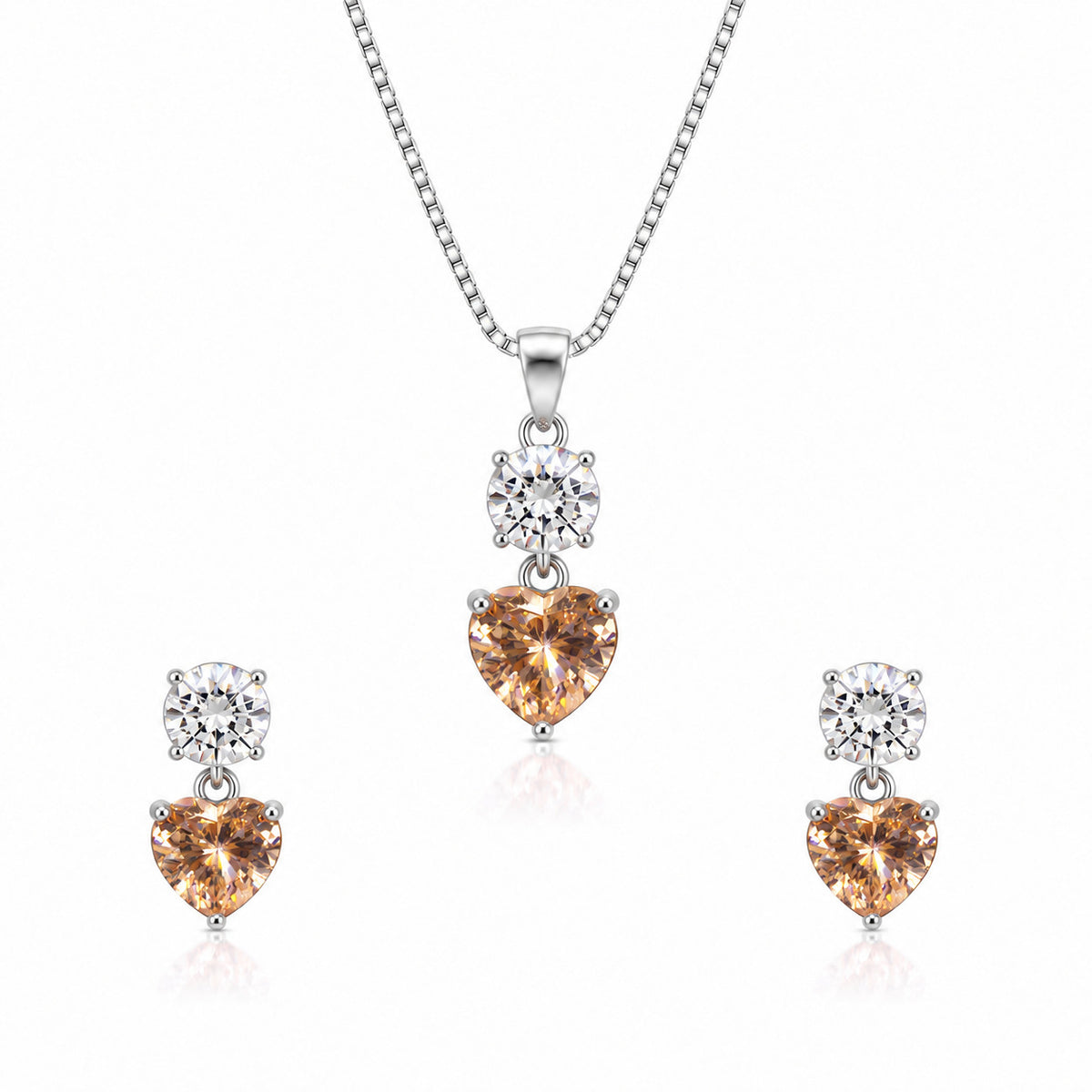Peach Fizz Necklace Set