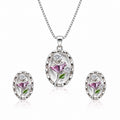 Lilac Tulip Necklace Set