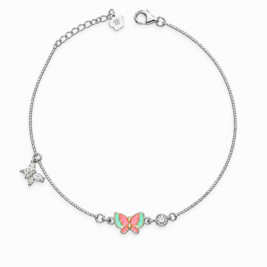 Flutter Wing Charm Anklet