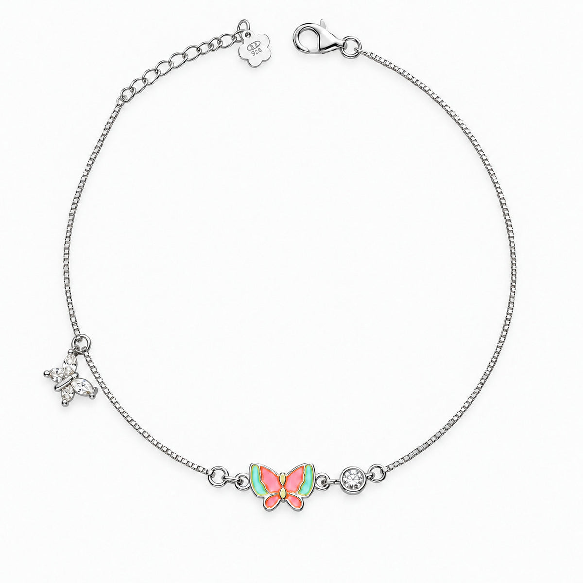 Flutter Wing Charm Anklet