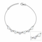 Heart Cascade Anklet