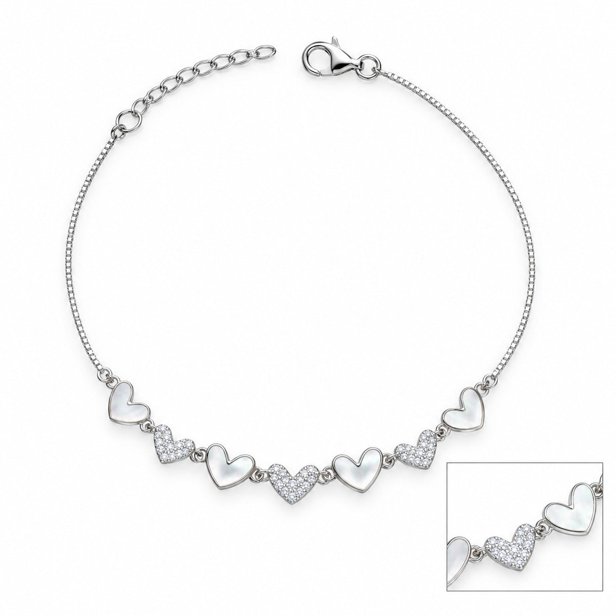Heart Cascade Anklet