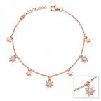Rosé Star Fall Anklet