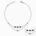 Twin Row Halo Anklet