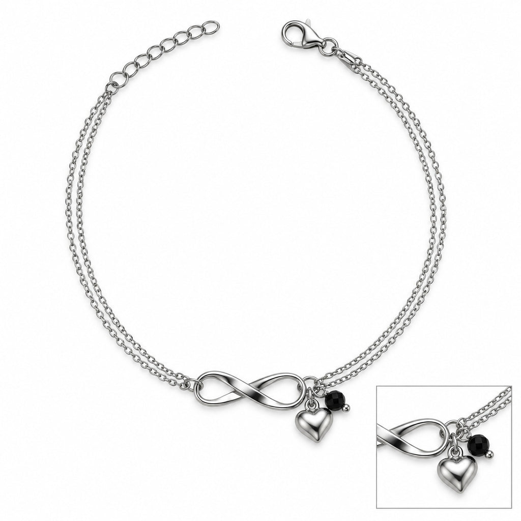 Infinity Heart Bond Anklet