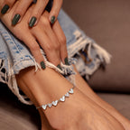 Heart Cascade Anklet