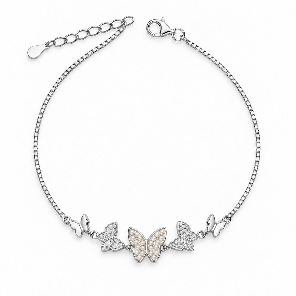 Pearl Wing Parade Anklet