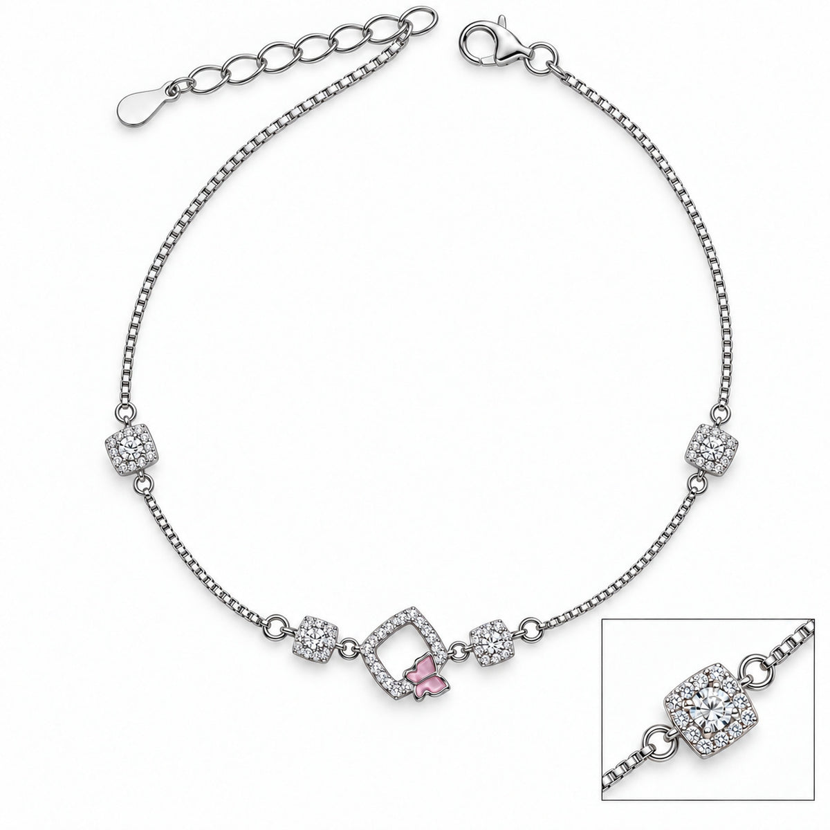 Blush Wing Frame Anklet