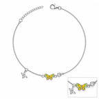 Citrus Wing Duo Anklet White Background Image