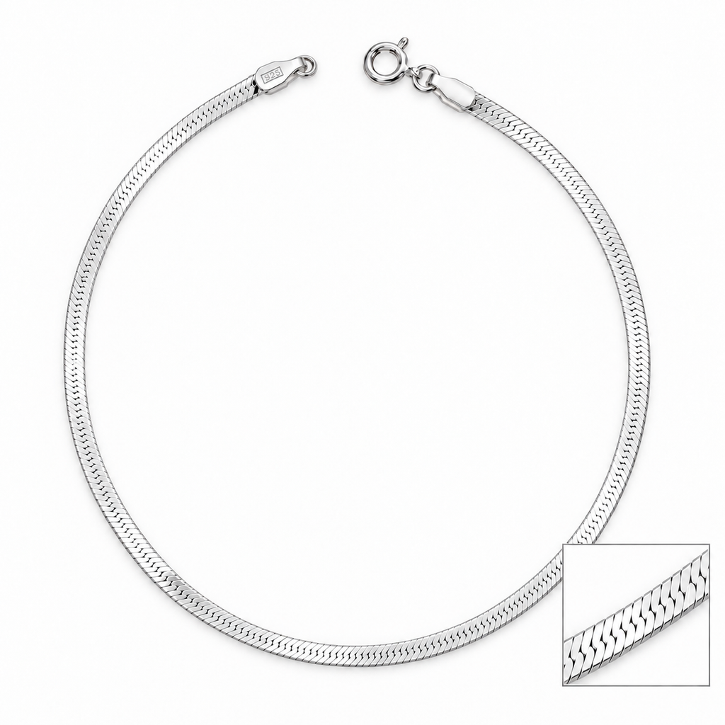 Flat Link Essential Anklet White Background image