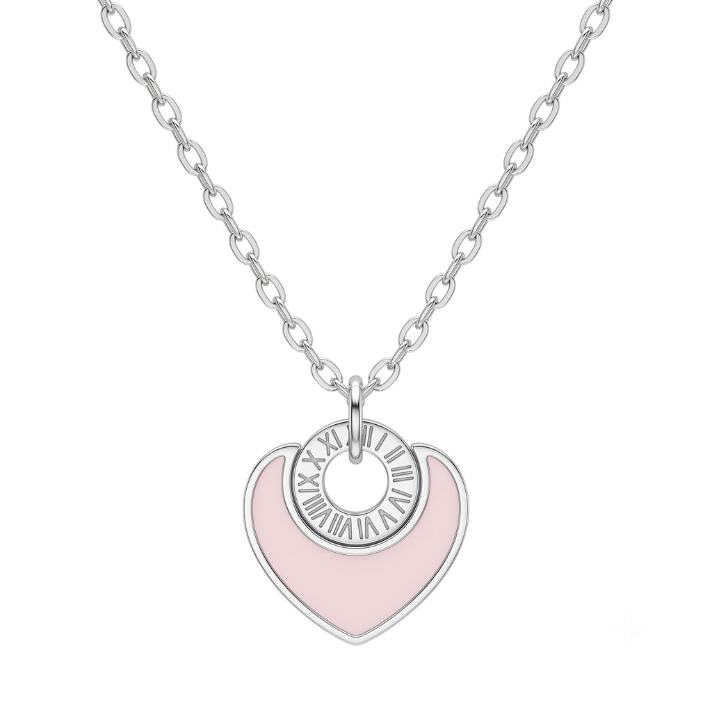 Pink O'Clock Necklace