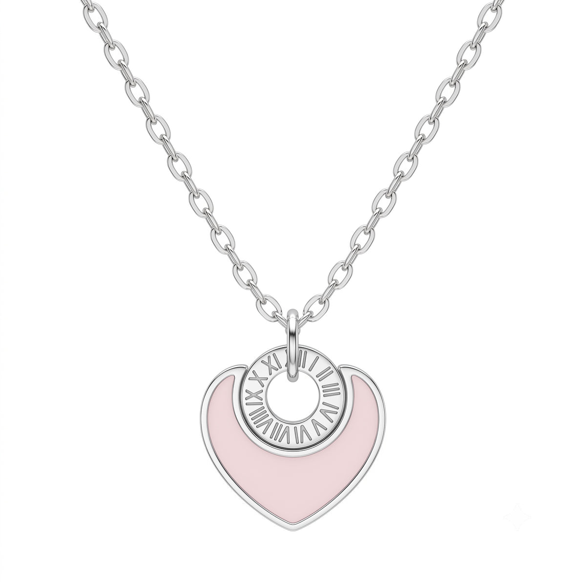 Pink O'Clock Necklace