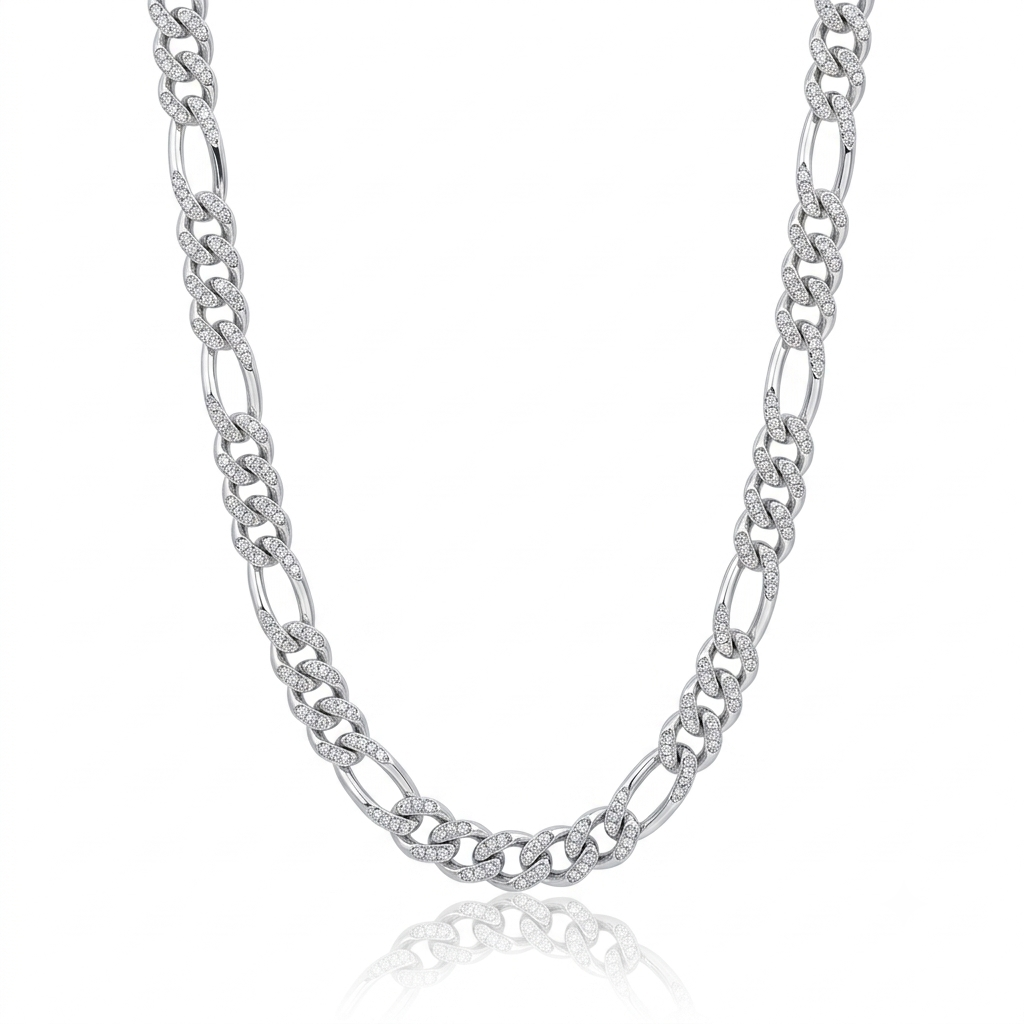 Iced Figaro Line Chain