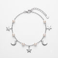 Moonlit Pearl Trail Bracelet
