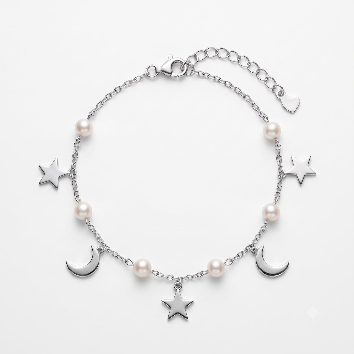 Moonlit Pearl Trail Bracelet