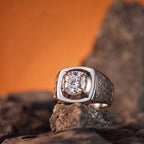 Hex Maze Signet Ring